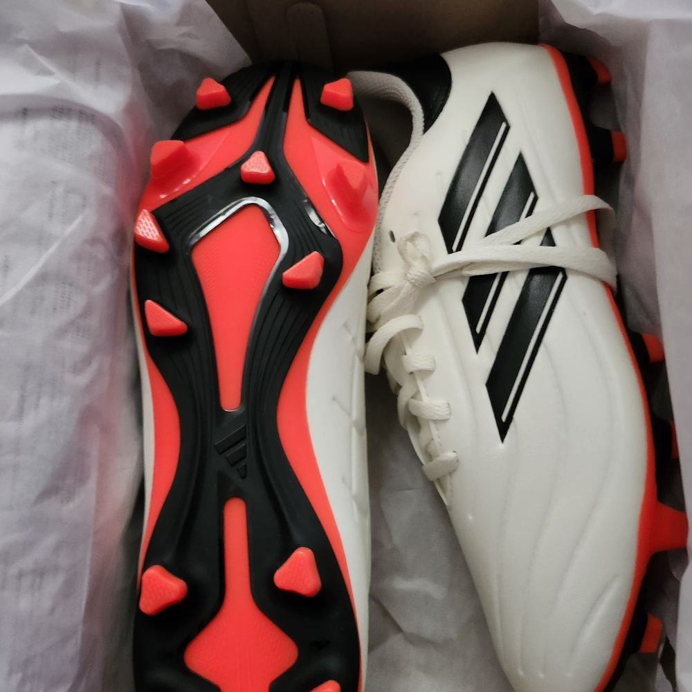 Adidas White and Black Soccer Cleats